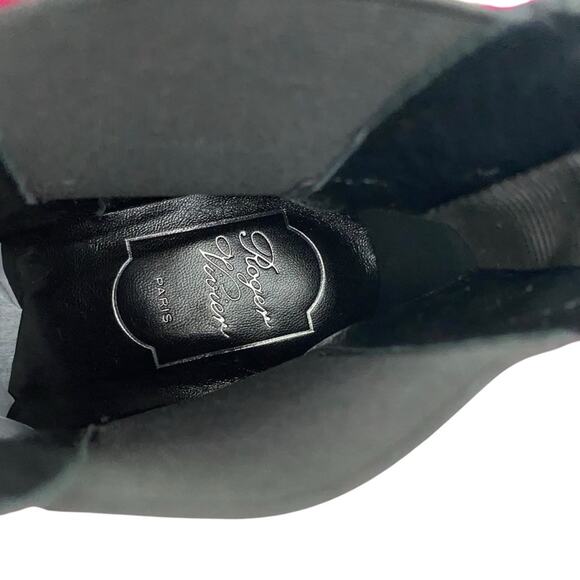 Roger Vivier Pink Pyramide Velvet Chelsea Boots size 36.5 size 6.5 - Picture 14 of 14